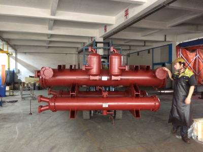 China Overstroomde HVAC Shell And Coil Type Evaporator in het Materiaal van de Schroefkoeling Te koop
