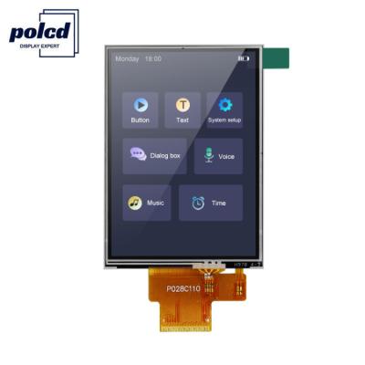 China Polcd 260 Nit 240x320 LCD 2,8 polegadas ST7789V Painel de toque LCD 4 fios SPI à venda
