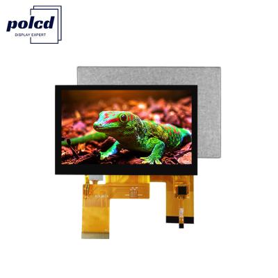 China Polcd 4,3 inch LCD-module 800x480 RGB-interface Normaal zwart CTP Touch Screen TFT LCD-displays Te koop