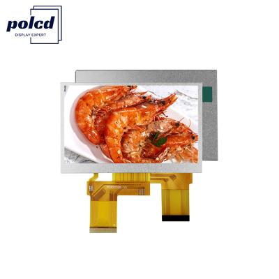 中国 Polcd 4.3 インチ 480x272 解像度 RGB インターフェイス ILI6485 IC CTP TFT LCD ディスプレイ IPS LCD ディスプレイ モジュール 販売のため