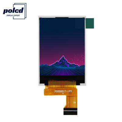 中国 Polcd MCU 8 ビット 2 インチ TFT ディスプレイ 30.6mm IPS TFT LCD ディスプレイ 販売のため