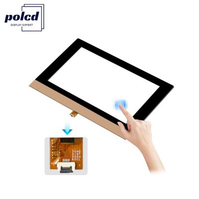 China Polcd Custom 10.1 inch CTP 16:9 GT911 GG Transparent Glass Touch Screen Capacitive Touch Panel for sale