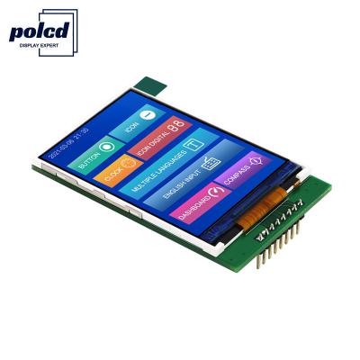 China Polcd 4 Wire SPI Tft Lcd 2.4 Inch 240X320 Touch Screen Lcd with PCB board for sale