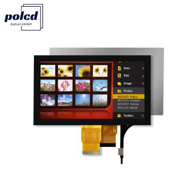 China Polcd 7' Tft LCD Panel 800x480 Capacitive Touch Screen Interface RGB 7 polegadas LCD Module Display à venda