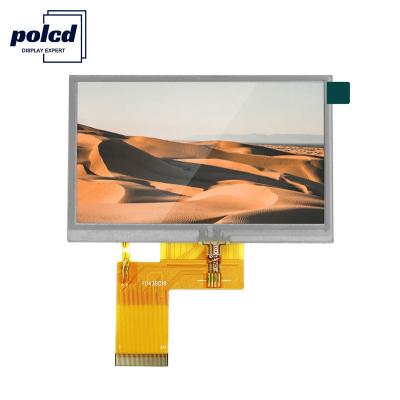 China Polcd ST7262E43 4.3 Inch Hdmi Lcd 800x480 Touch Display Panel RGB 24 Bit for sale