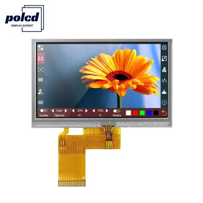 China Polcd RGB 24 Bit 4.3 Inch Tft Lcd Display 480x272 Industrial Touch Screen for sale