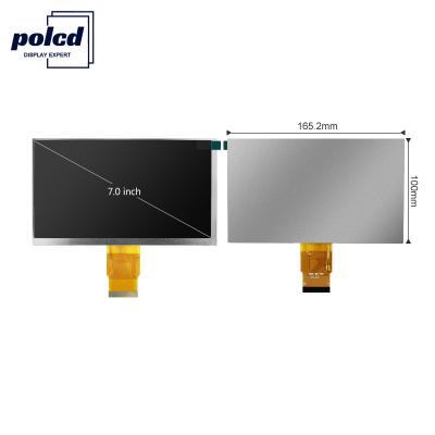 China Polcd RoHS 300 Nit 7 Inch Lcd Display 800X480 Pixels TFT LCD Module for sale