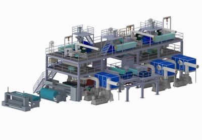 China                  Cheap Price Stable 2400mm Ssmms Smmss Spunbond Melt Blown Non Woven Production Line Equipment Machine and Non Woven Textile Machine              for sale