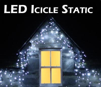 China 4m 122LED outdoor white led icicle string lights for sale