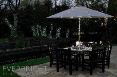 China 300LED White Solar LED Fairy string Lights for garden umbrella decoration for sale