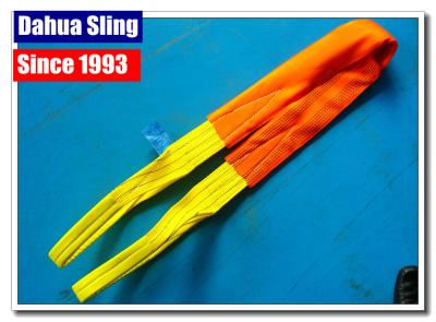 China Polyester Duplex Web Sling Belt For Lifting , Synthetic Fiber Slings High Strength for sale