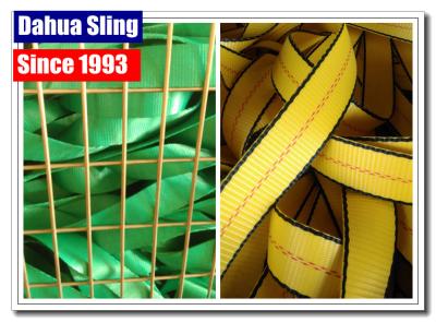 China 100% Polyester Ratchet Strap Webbing For Trailer Tie Down Strap Grade AA for sale