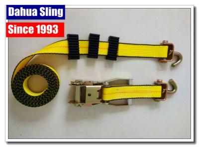 China Yellow Tire Tie Down Straps , 2