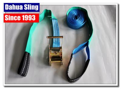 China 2 Inch Short Ratchet Strap Flat Hook , Trailer Strap Hooks Plastic Coated for sale