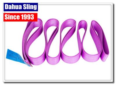 China Timber Industry Soft Lifting Slings , Reuseable Cargo Lifting Belt 2 Mtr X 1 Ton SWL for sale