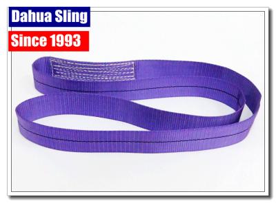 China Eco Friendly One Way Lifting Slings , Purple Lifting Straps 1000KG W.L.L for sale
