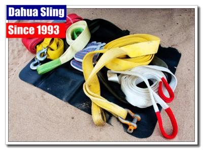 China Durable 50mm Motorcycle Recovery Tow Straps Kinetic Snatch Strap Acid Resistance for sale