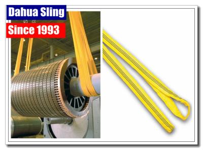 China 100% Polyester Endless Webbing Sling Flat Endless Belt For Construction Industry for sale