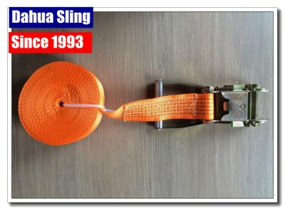 China 1 Inch Lockable Trailer Ratchet Tie Down Straps Atv Tie Downs Multifunctional for sale