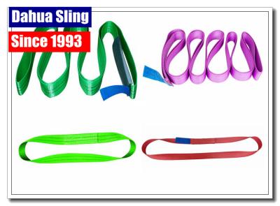 China 1 Ply Endless Nylon Lifting Slings , Nylon Rigging Slings For Heavy Duty Lifting for sale