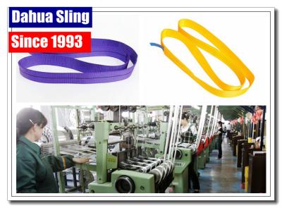 China Industrial Thick 1 Ton Lifting Straps , Pipe Lifting Straps Logo Printable for sale