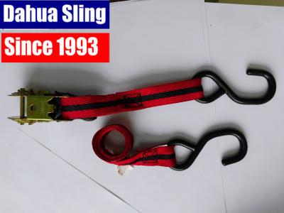 Chine La couleur multi a certifié la ceinture/rochet de tension de polyester amarrent des courroies avec des crochets de S à vendre