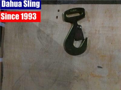 China Black Single / Double J Hooks Large Snap Hooks For Ratchet Strap , CE / GS Approved for sale