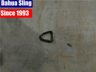 China Silver 25mm D Ring Tie Down Strap Hooks Stainless Steel 2500 Lb B.S. for sale