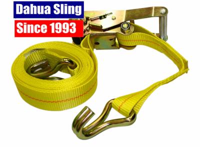 China 50mm 5T Heavy Duty Ratchet Straps For Truck , EN 12195-2 CE Certified for sale