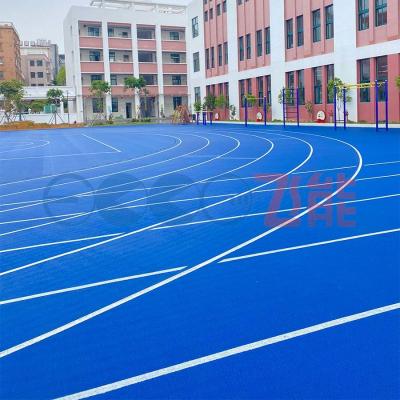 China 13mm WAF Approved Prefabricated Rubber Running Track Standard 400m Running Track for sale