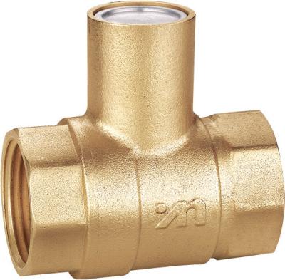 China FxF Threaded Nature Brass Magnetic Lockable Valve DN15 DN20 DN25 DN32 DN40 DN50 for sale