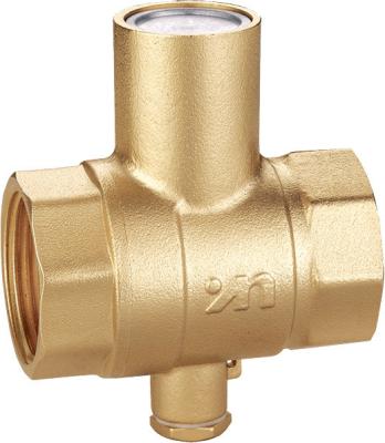 China 1102 straight type Magnetic Lockable Brass Ball Valve sizes DN20 DN25 DN32 DN40 DN50 with bottom outlet for thermometer for sale