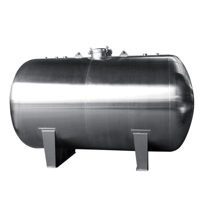 China Horizontal Warehousing 316L Stainless Steel Water Storage Tank for sale