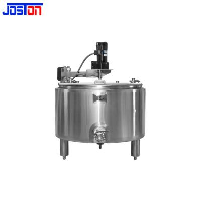 China 200l Food Sanitary Stainless Steel Fermenter Cheese Vat Mixing Tank With Stirrer Mixing for sale