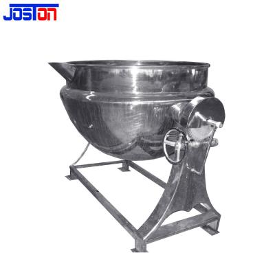 China Ss304 Stainless Steel Chocolate Jacketed Kettle Pot Tank With Agitator for sale