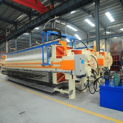 China Full Automatic 800mm Filter Press Dewatering Airtightness High Efficiency Series for sale