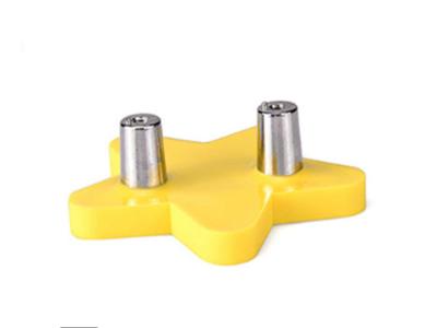 China Blue Sky Rubber Kids Furniture Knobs PVC Cupboard Yellow Knobs Soft Plastic Yellow Star Cabinet Knobs for sale