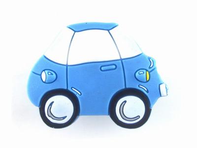 China Blue Car Kids Bedroom Knobs Wardrobe Handles Soft Plastic Furniture Handles for sale