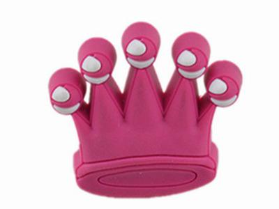 China La decoración rosada de los botones del aparador del dormitorio de los niños de la corona para el guardarropa de las muchachas maneja las manijas plásticas suaves en venta