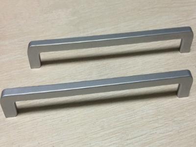China Silver ABS Plastic Handle Slender And Long Ice Box Door Handles / Recliner Closet  Pulls 288mm for sale