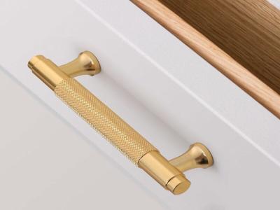 China North Europe Design Knurled drawer knob and handles Factory Price Top quality plated Gold Cabinet Handle for sale