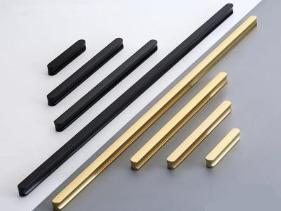China Smple Modern Aluminum long handles Factory Price Top quality plated 1200mm Gold Cabinet Handle for sale