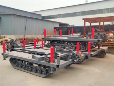China Eight Wheels Crawler Mounted Track Undercarriage For Borehole Drilling Rigs en venta
