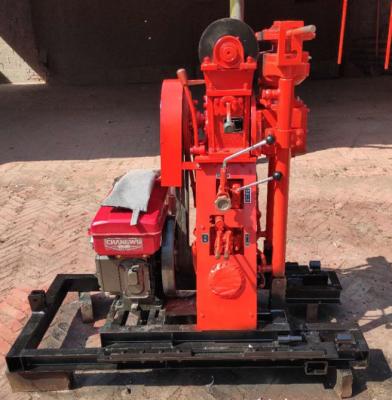 China Sampling Portable Water Well Drilling Rig Machine 50m Depth 50-130 Reverse Rotation Speed for sale