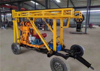 China 100m Trailer Mounted Full Hydraulic DTH  Water Drilling Machines For Sale for sale