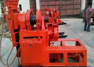 China 130m 180m 200m Borehole Diamond Core Drilling Machine For Small Grouting Hole Winch for sale