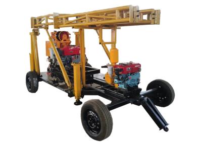China BW160 200 Meter Rubber Trailer Mounted Drilling Rigs for sale