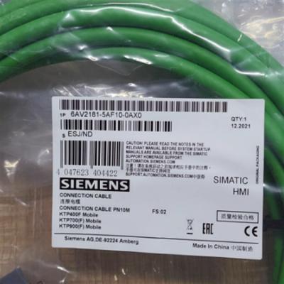 China PLC 6AV2181-5AF10-0AX0 HMI Screen Connecting Cables 10 Meter for sale