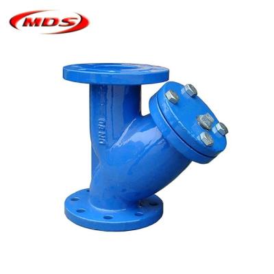 China DIN standard DIN3202-F1 ductile cast iron y flange filter valve PN10 for sale
