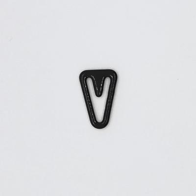 China Metal Nylon Coated Bra Adjuster Slider , Triangle Bra Strap Adjuster Clips For Women for sale